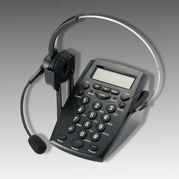 AGPtek Call Center Dialpad Headset Telephone with Tone Dial Key Pad & REDIAL