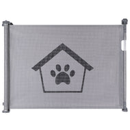 Ownpets Retractable Baby Gate 33 Inches Tall, Extends to 59 Inches wide, Mesh Retractable Dog Gate for Indoor and Outdoor Use (Grey)