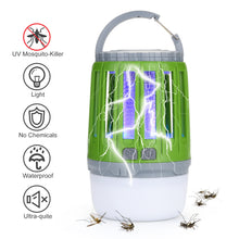 Load image into Gallery viewer, ODOLAND 2 in 1 LED Mosquito Killer Camping Light Lamp, USB Rechargeable Mosquito Zapper Light For Bedroom, Garden, Camping
