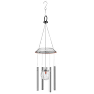 Wind Chimes, IMAGE Solar Wind Chimes Color Changing LED Light, Waterproof Crystal Ball Lamp with Metal Tubes, Wind Chimes Outdoor for Home, Party, Festival Décor, Patio, Yard and Garden Decoration