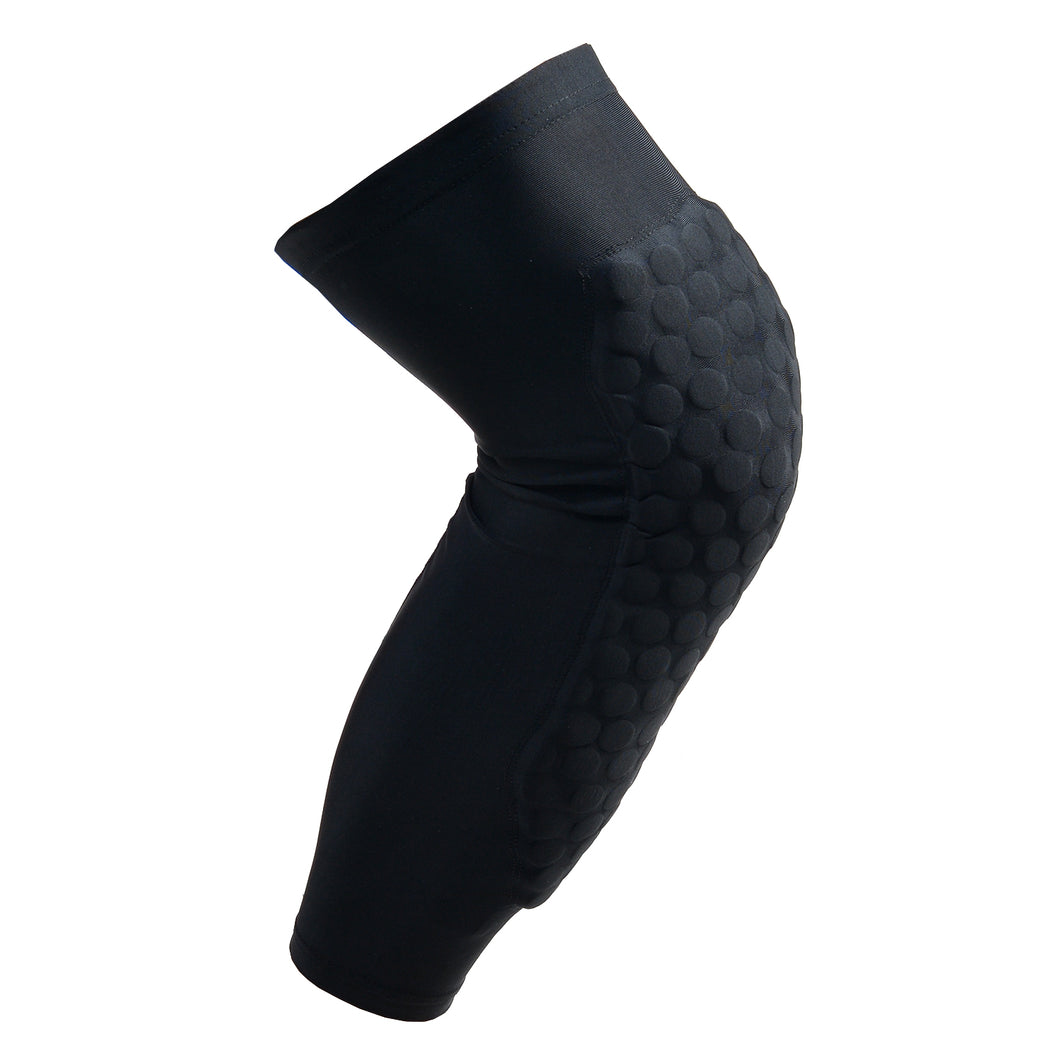 Knee Pad Strong Honeycomb Crashproof BasketBall Protective Long Leg Sleeves M size