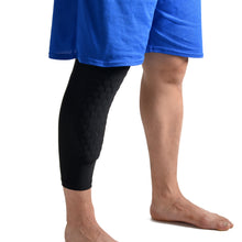 Load image into Gallery viewer, AGPtek Knee Pad Honeycomb Crashproof Basketball Leg Knee Long Sleeve Protective Pad Black S
