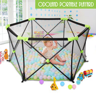 Baby Safe Playpen Portable Play Yard Infants Play Fence Foldable Toddler Fence