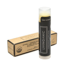 Load image into Gallery viewer, LIVINGANIC Organic Plant Lip Balm ¨CORGANIC ESSENTIAL OIL OF PEPPERMINT AND EUCALYPTUS, Vitamin E &amp; Rosemary Extract, NO GMOs &amp; NO Chemicals, Healthy &amp; Eco-Friendly, Offering 24-hour Lip Protection, 1.26 Oz , 3 Pack
