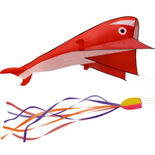 Load image into Gallery viewer, IMAGE 3D Kite Red Dolphin with Huge Frameless Soft Parafoil for Kids
