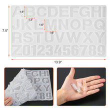 Load image into Gallery viewer, Alphabet Number Silicone Mould Set DIY Casting Mold Jewelry Making Craft
