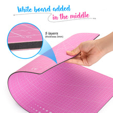 Load image into Gallery viewer, Pink 45mm Rotary Cutter Tool Kit w/ A3 Cutting Mat + Patchwork Ruler + Fabric Clips
