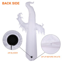 Load image into Gallery viewer, 8FT Halloween White Ghost Inflatable Outdoor Decoration with Color Changing LED
