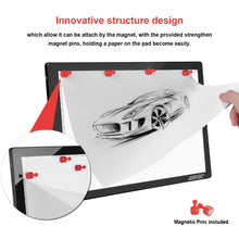 Load image into Gallery viewer, Magnetic LED Artcraft Tracing Light Pad A4 size Lightbox Tatoo Pad Sketching Designing
