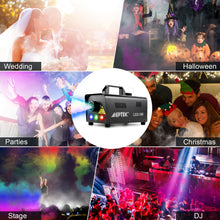 Load image into Gallery viewer, Fog Machine, AGPtEK Fog Machine with Wireless Remote Control &amp;Colorful LED Light, 500 Watt Portable &amp; Durable , Suitable for Halloween, Christmas, Wedding, Parities, DJ Performance&amp; Stage Show etc.
