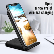Load image into Gallery viewer, Qi Wireless Charger Dock bracket Pad Mat + Cooling Fan for Apple iPhone X  8/8 Plus+
