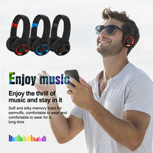 Load image into Gallery viewer, Bluetooth Headset Wireless Hi-Fi Stereo Foldable Headphones Earphones Universal Red
