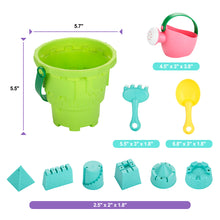 Load image into Gallery viewer, 10pcs/set Kids Beach Toys Set Sand Shovels Mini Castle Shower Bucket Rake Mold
