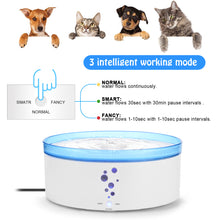 Load image into Gallery viewer, Ownpets® Automatic Cats/ Kitty/ Dogs Drinking Water Fountain With 0.8 Gallon Large Water Capacity Quadruple Filtering 3 Intelligent Working Modes And Mute Pump Design
