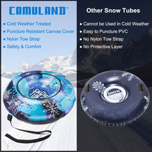 Load image into Gallery viewer, CAMULAND 47-Inch Snow Tube for Sledding Heavy Duty with Oxford Cloth and a Digging Rope, Inflatable Snow Tube for Adults, Great for Winter Outdoor Sports
