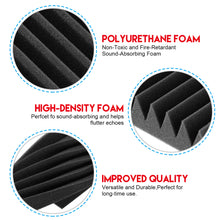 Load image into Gallery viewer, 12 Packs Sound Proof Padding Soundproof Foams 12*12 *2 Inches Acoustic Foam Panels for Recording Studio TV Room Office
