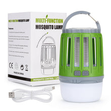 Load image into Gallery viewer, ODOLAND 2 in 1 LED Mosquito Killer Camping Light Lamp, USB Rechargeable Mosquito Zapper Light For Bedroom, Garden, Camping

