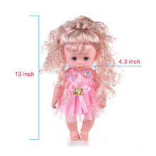 Load image into Gallery viewer, HK Lifelike Realistic Baby Doll, 16-inch Adorable Soft Washable Drink &amp; Wet Baby Doll with Hairs &amp; Outfits, Great Dreams Gift Set &amp; Creative Play for Toddlers &amp; Preschoolers (Pink)
