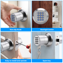 Load image into Gallery viewer, Smart Lock, FITNATE Keyless Smart Lock Digital Door Lock with Keypad, Waterproof Electronic Keypad Door Lock with Spare Keys, Great for Home, Hotel and Office
