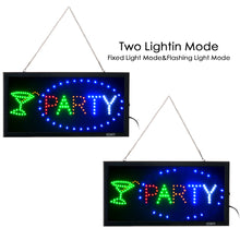 Load image into Gallery viewer, Fitnate® LED Party Sign Electric Billboard Bright Advertising Board Flashing Window Display Sign- Two Modes Flashing &amp; Steady Light-For Business, Wedding,Party, Family Reunion, Window, Shop, Bar, Hotel  -Multicolor -Super Bright
