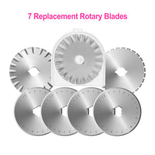 Load image into Gallery viewer, Pink 45mm Rotary Cutter +7 Replacement Blades Safety Lock Precise Cutting Sewing
