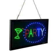 Fitnate® LED Party Sign Electric Billboard Bright Advertising Board Flashing Window Display Sign- Two Modes Flashing & Steady Light-For Business, Wedding,Party, Family Reunion, Window, Shop, Bar, Hotel  -Multicolor -Super Bright