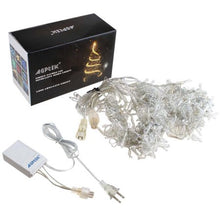Load image into Gallery viewer, AGPtek 24Mx3M Linkable Fairy Curtain Lights Strings Connectable Lights 8 Lighting Modes
