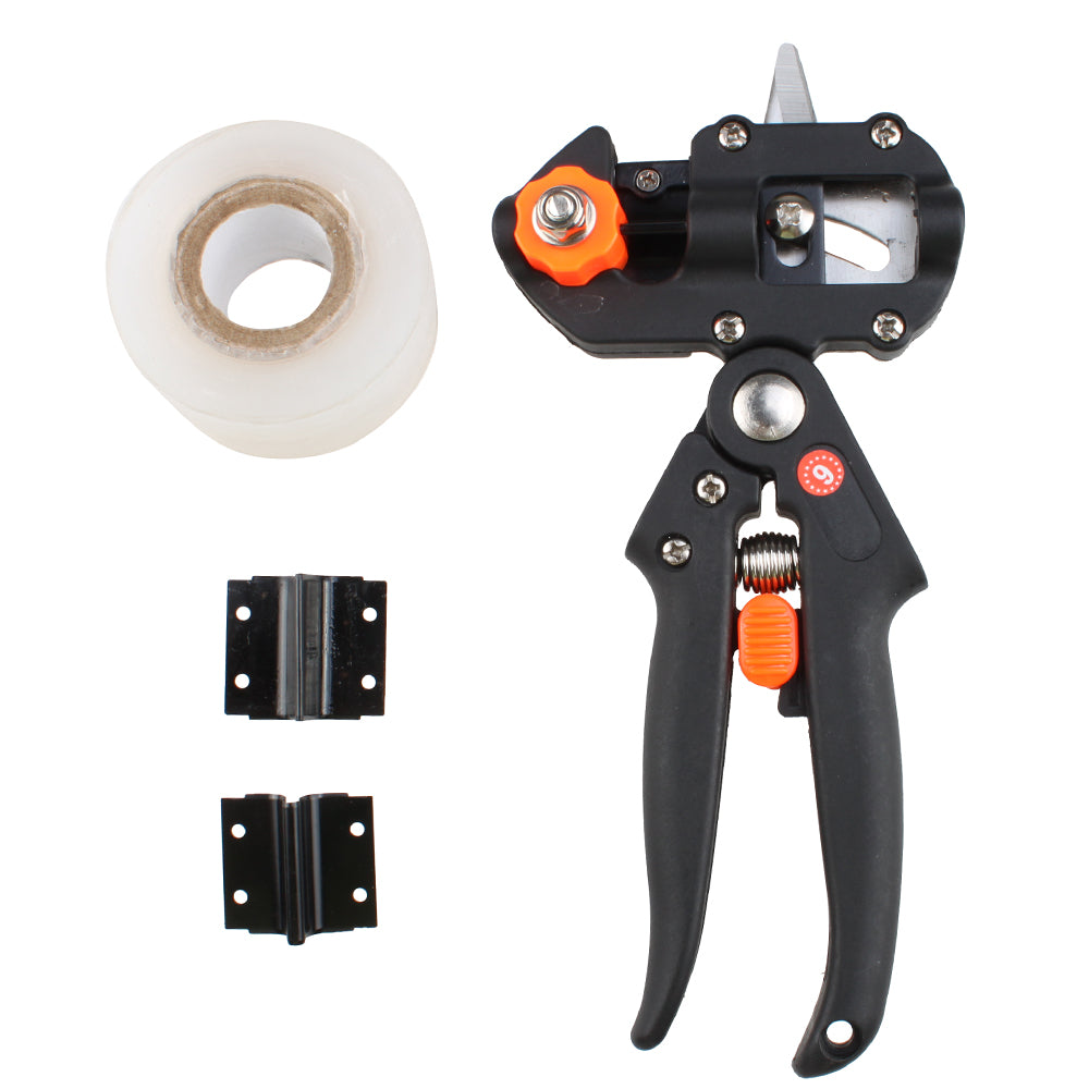 AGPtek Black Professional nursery grafting tool pruner 2 extra blades free grafting tape