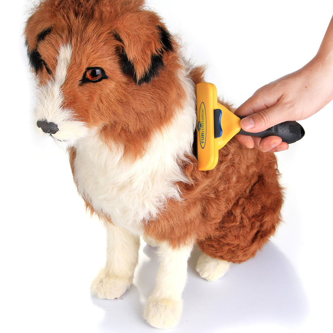 2pcs FURminator PET Short Hair Brush Removal DeShedding Grooming Tool for Large Small Dog Cat