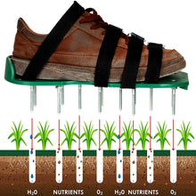 Load image into Gallery viewer, Treating aerate fertilize lawn soil-lawn aerator SHOES
