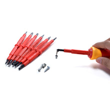 Load image into Gallery viewer, 7 Piece Screwdriver Set Double Head Insulated Electrical Screwdriver
