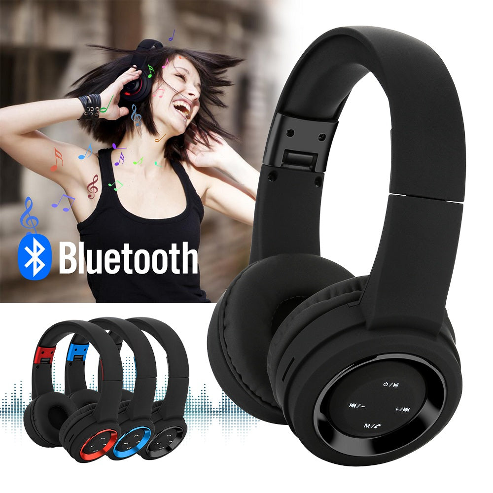 Bluetooth Headset Wireless Hi-Fi Stereo Foldable Headphones Earphones Universal