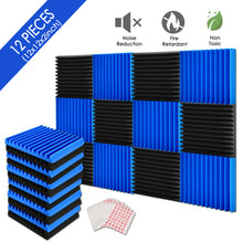 Load image into Gallery viewer, 12Packs Sound Proof Padding Acoustic Foam Panels for Studio Kid’s Room Office Podcast Recording
