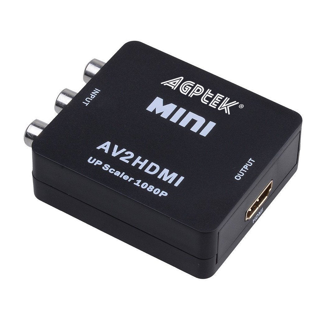 AGPtek Mini Composite AV CVBS 3RCA to HDMI Video Converter Adapter 720p 1080p