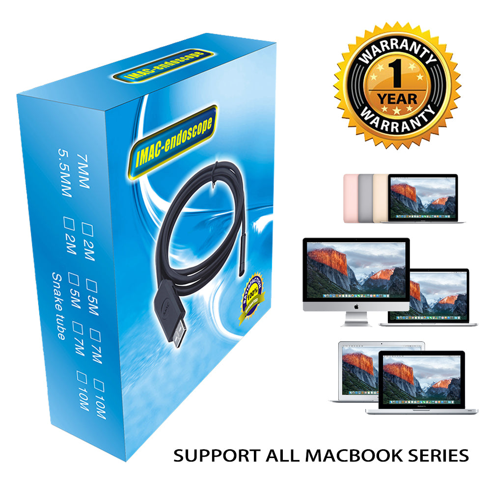 HD USB 3.0 Rainproof Handheld 393.70inch/10m Endoscope Borescope For Macbook Laptop w/ LED Inspection Snake Camera