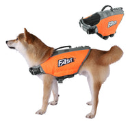 XL Size Dog Life Jacket Reflective Safety Vest with Adjustable Buckles & Durable Rescue Handle Swimming Surfing Boating