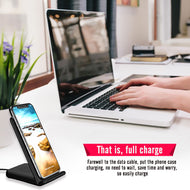 Qi Wireless Charger Dock bracket Pad Mat + Cooling Fan for Apple iPhone X  8/8 Plus+