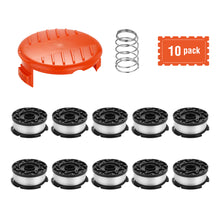 Load image into Gallery viewer, Replacement Spool AGPtEK Line String Trimmer Replacement Spools Compatible with Black and Decker AF-100 Weed Eater Spool 10 Packs
