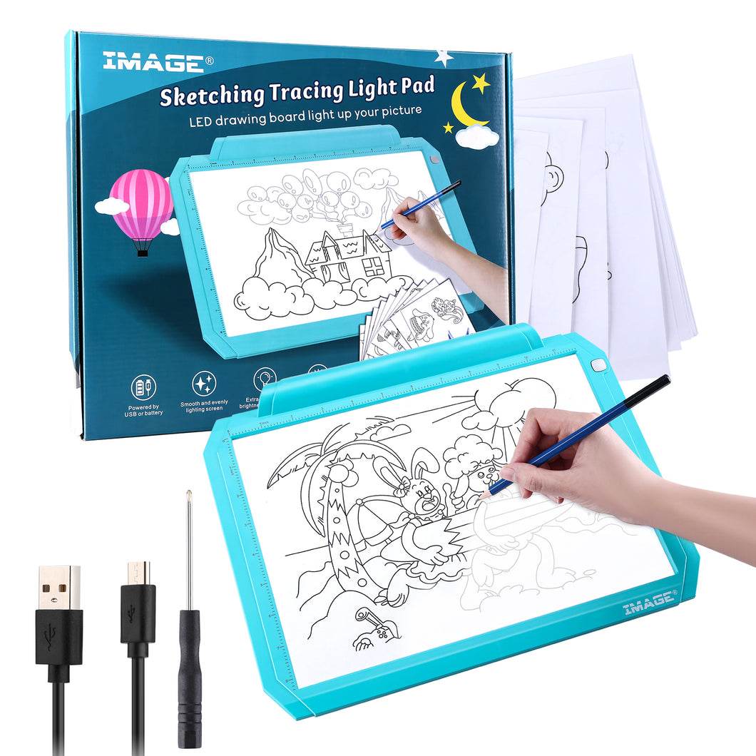 A4 Bule Led Tracing Light Pad Box Memory Function Drawing Sketching Animation