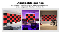 Load image into Gallery viewer, Sound Proof Padding, AGPtEK 24 Packs Soundproof Foams 25x25x5CM Acoustic Foam Panels, Ideal for Recording Studio, TV Room, Kid’s Room,and Office and Podcast Recording
