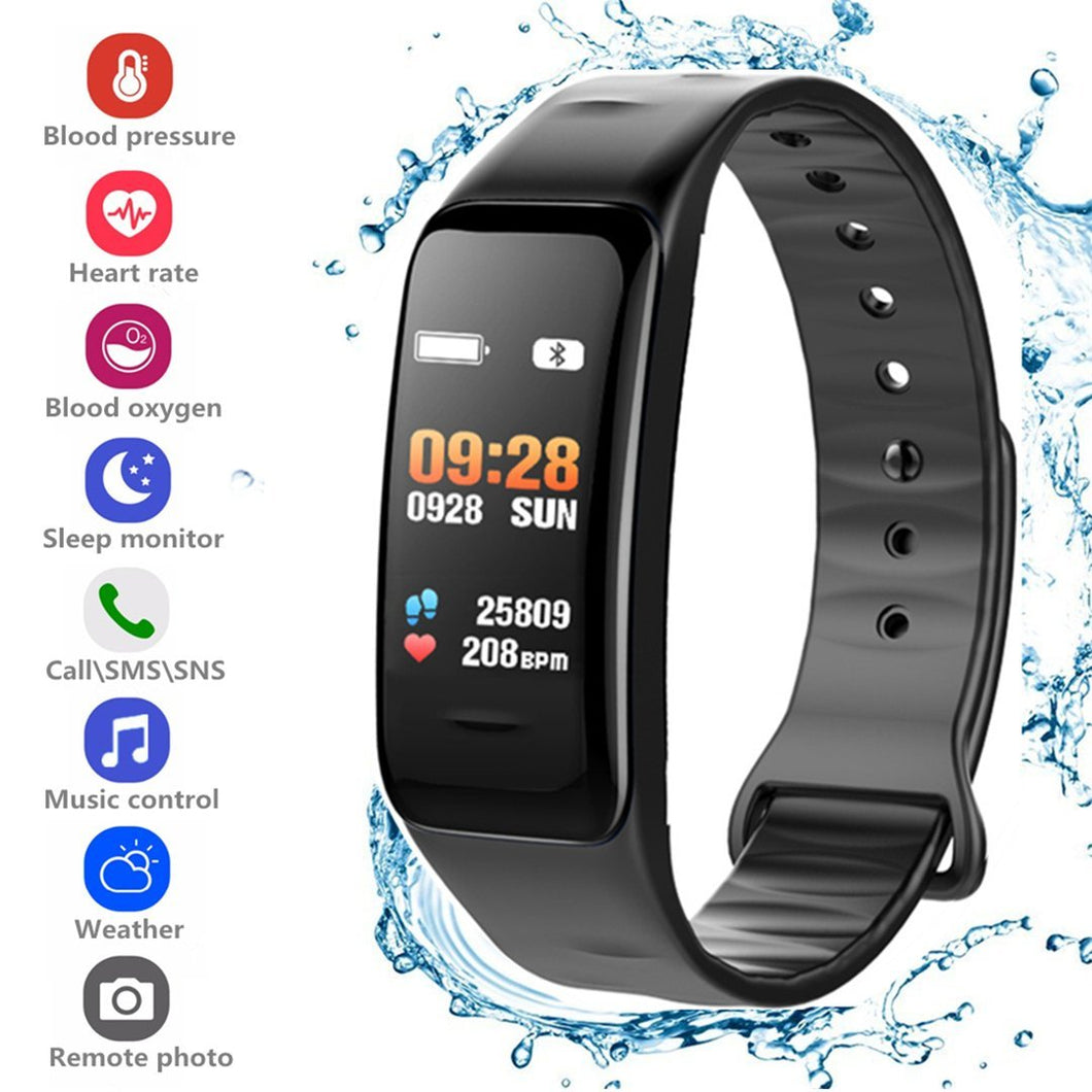 Waterproof Smart Wristband Watch Bracelet Fitness Tracker Health Monitor Heart Rate