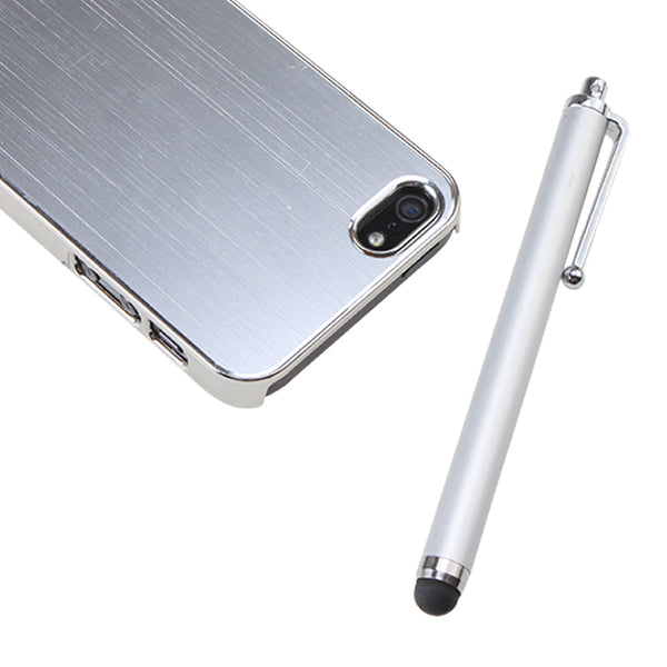 Silver Luxury Brushed Metal Aluminum Chrome Hard Case For iPhone 5