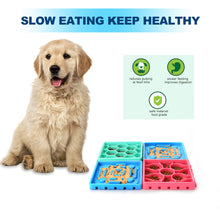 Load image into Gallery viewer, 4Pcs Pet Slow Feeder Tray Set Anti-Slip Slow Eating Dog Feeder Trays &amp; Licking Trays Ideal for Pet Anxiety Relief
