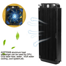 Load image into Gallery viewer, 12 Pipe Aluminum Heat Exchanger Radiator for PC CPU CO2 Laser Water Cool System Computer R240

