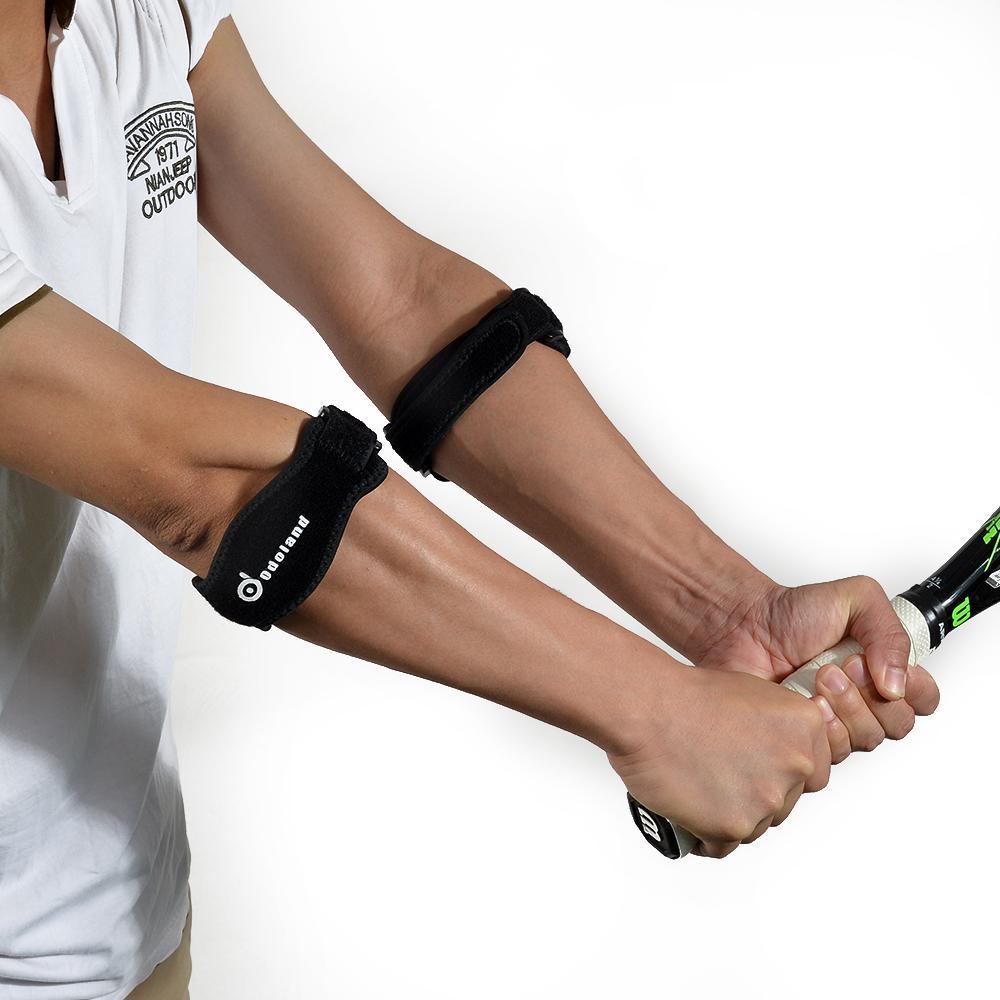 ODOLAND 2PCS Tennis Elbow Brace Durable Compression Elbow Brace for Pain Relief Solution