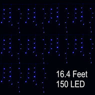 AGPtek 25Mx0.6M Linkable Fairy Curtain Lights Strings Connectable Lights 8 Lighting Modes