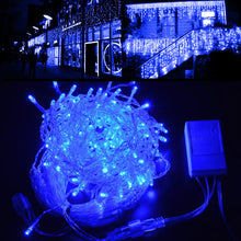 Load image into Gallery viewer, AGPtek 10Mx0.6M Linkable Fairy Curtain Lights Strings Connectable Lights 8 Lighting Modes
