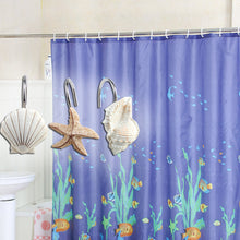 Load image into Gallery viewer, AGPTEK 12 PCS DECORATIVE Seashell Shower Curtain Hooks Bathroom Beach Shell Decor
