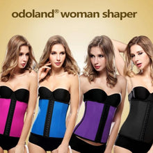 Load image into Gallery viewer, Odoland® Women Body Shaper Latex Sport Girdle Waist Training Corset Waist Shaper Underbust Shapewear
