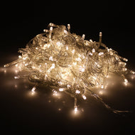 Curtain Icicle Lights, AGPtEK 3M X 3M 8 Modes Warm White Fairy String Lights for Christmas Wedding Home Garden Outdoor Window (300 LED)